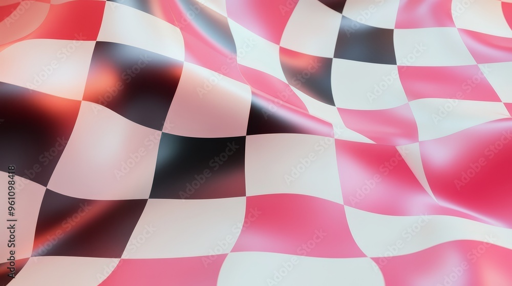 Pink and Black Checkered Pattern Texture Background Pink and Black Checkered Pattern Texture Background