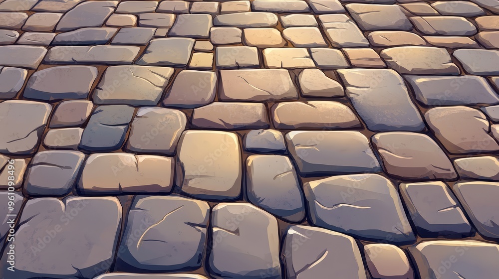Stone Pavement Texture Cobblestone Road Medieval Stone Path Stone Pavement Texture Cobblestone Road Medieval Stone Path