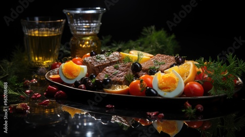 Fit nicoise salad as a balanced meal for health photo