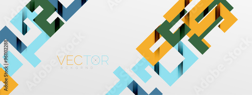 Color bend lines with shadow texture effect. Vector Illustration For Wallpaper, Banner, Background, Card, Book Illustration, landing page