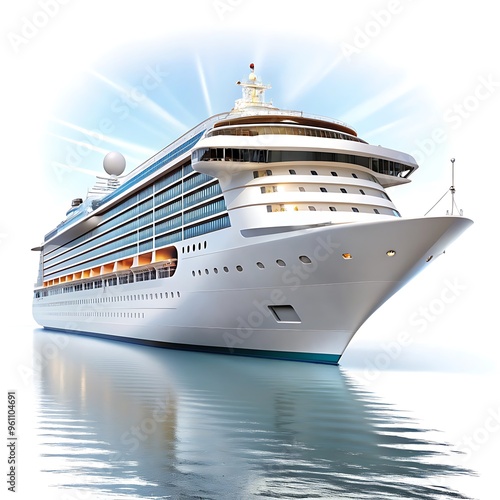 Wallpaper Mural A cruise ship is docked in the ocean Torontodigital.ca