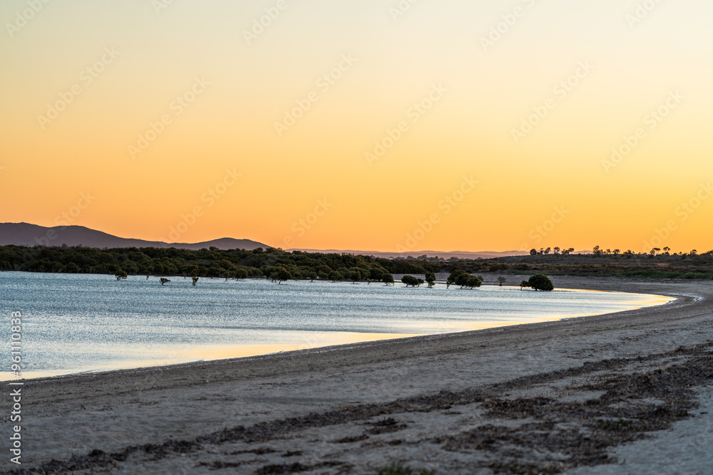 Obraz premium Sunset over Whyalla in South Australia 