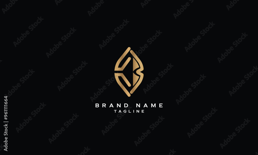 KB, BK, Abstract initial monogram letter alphabet logo design KB, BK, Abstract initial monogram letter alphabet logo design