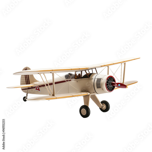 Vintage model airplane with intricate design and detailed features