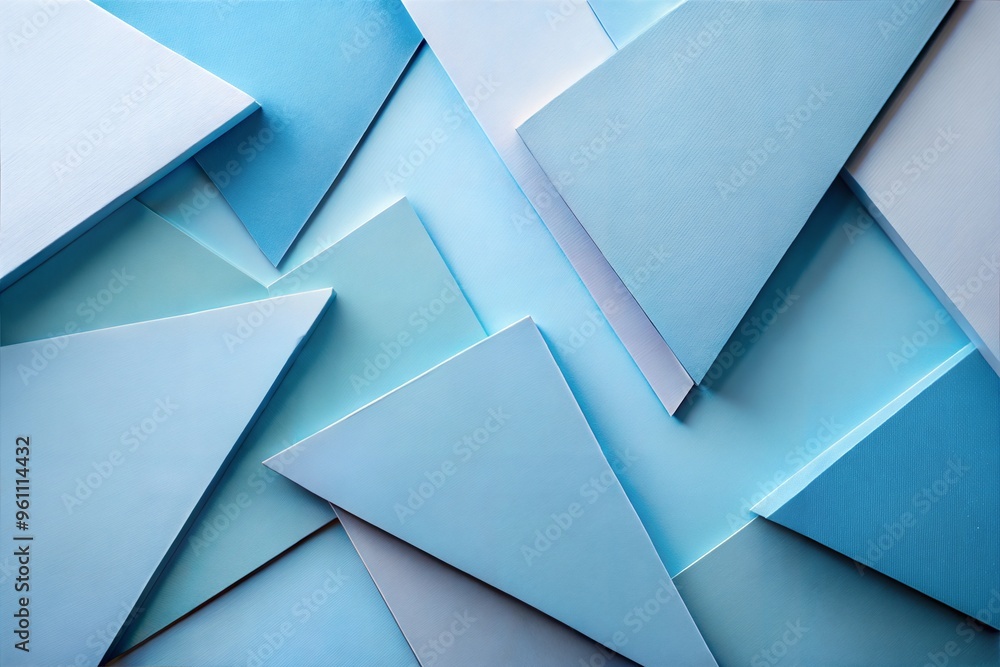 Abstract geometric shapes in shades of blue Abstract geometric shapes in shades of blue