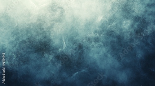 Abstract Blue and White Smoke Background