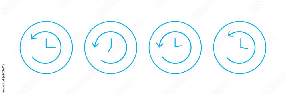 history gradient icon on white background, eps10 history gradient icon on white background, eps10