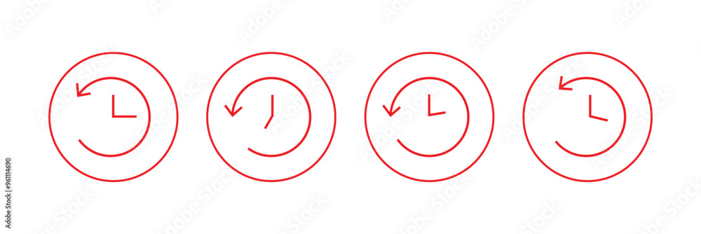 history gradient icon on white background, eps10 history gradient icon on white background, eps10
