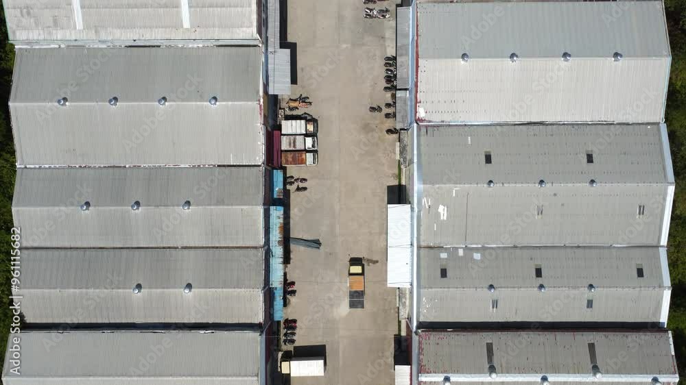 View of warehouse activities distributing various products View of warehouse activities distributing various products