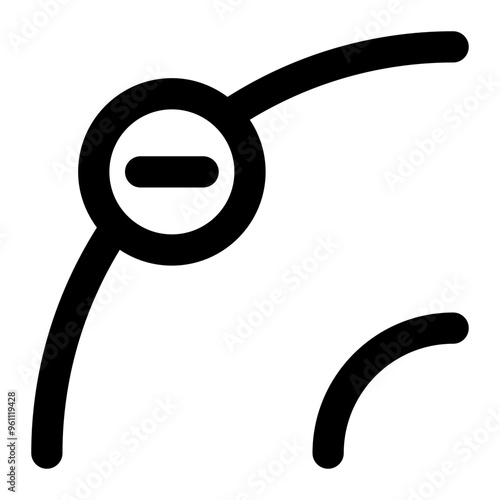 electron, atom, molecule, chemistry, ion outline icon