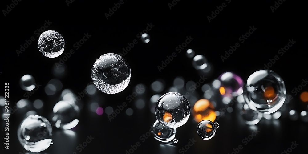 free drop balls in black background for design free drop balls in black background for design