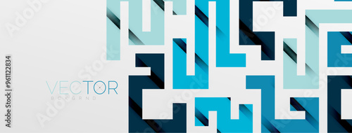 Color bend lines with shadow texture effect. Vector Illustration For Wallpaper, Banner, Background, Card, Book Illustration, landing page