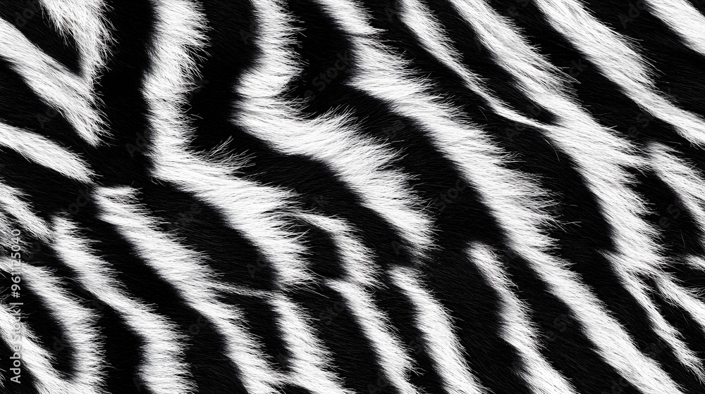 Realistic fur zebra seamless pattern Realistic fur zebra seamless pattern