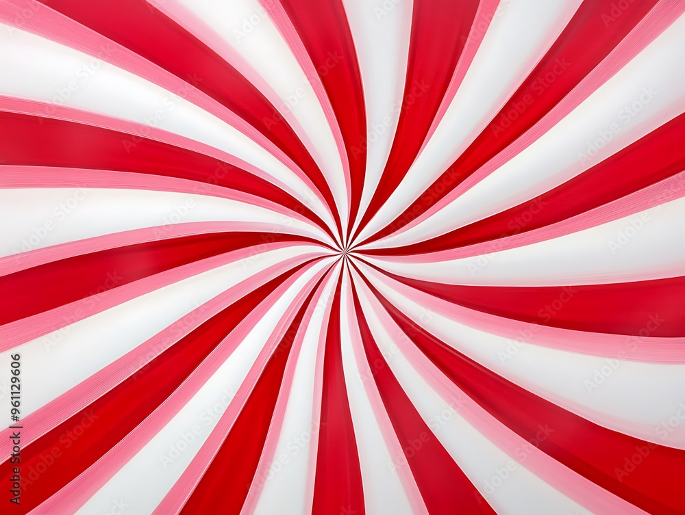 Fototapeta premium Sunburst red burst and white line retro background