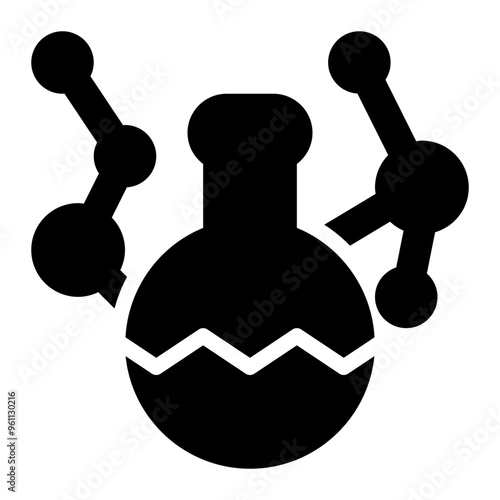 chemistry, chemical, science, substances, reaction solid or glyph icon