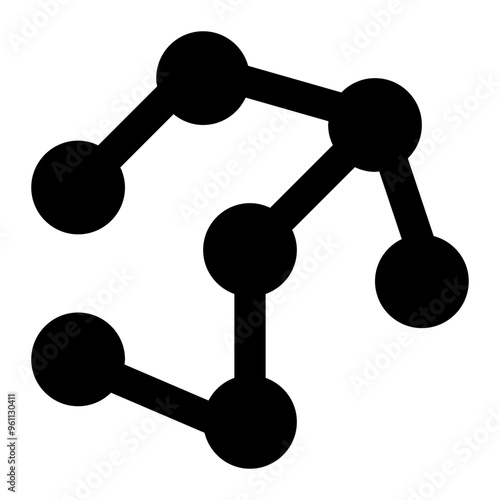 molecule, atom, reaction, chemistry, chemical solid or glyph icon