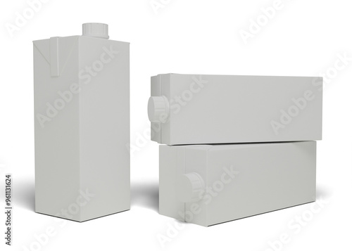 juice carton box mockup