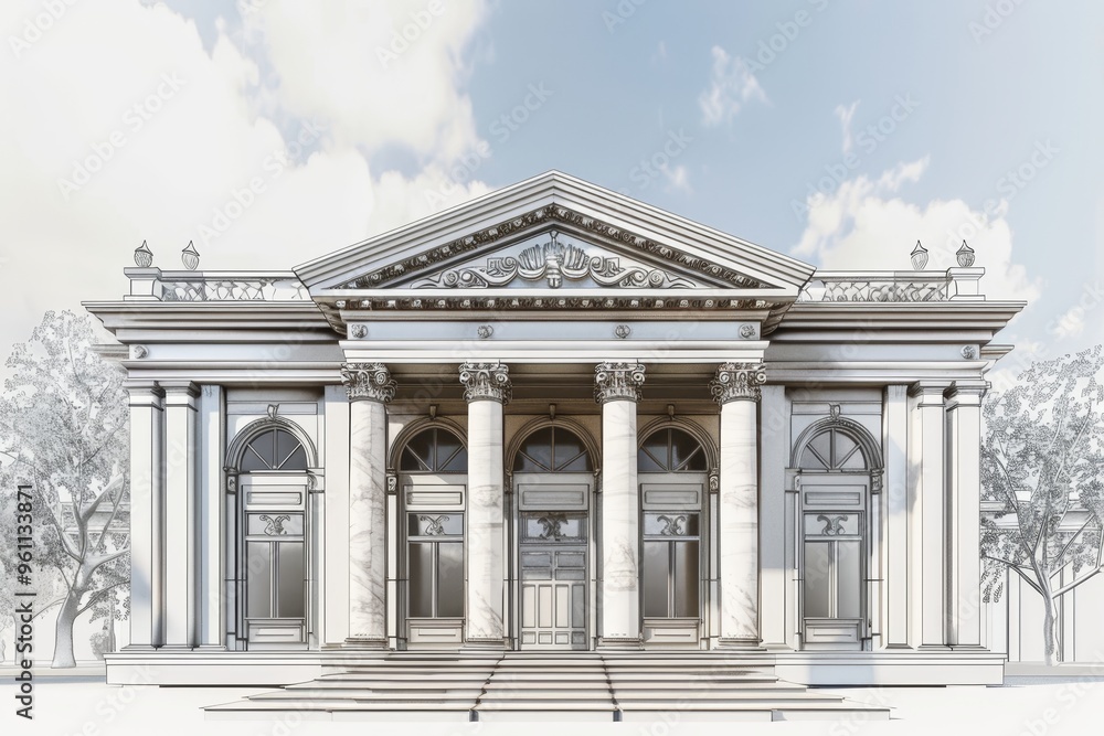 Obraz premium Classical exterior building