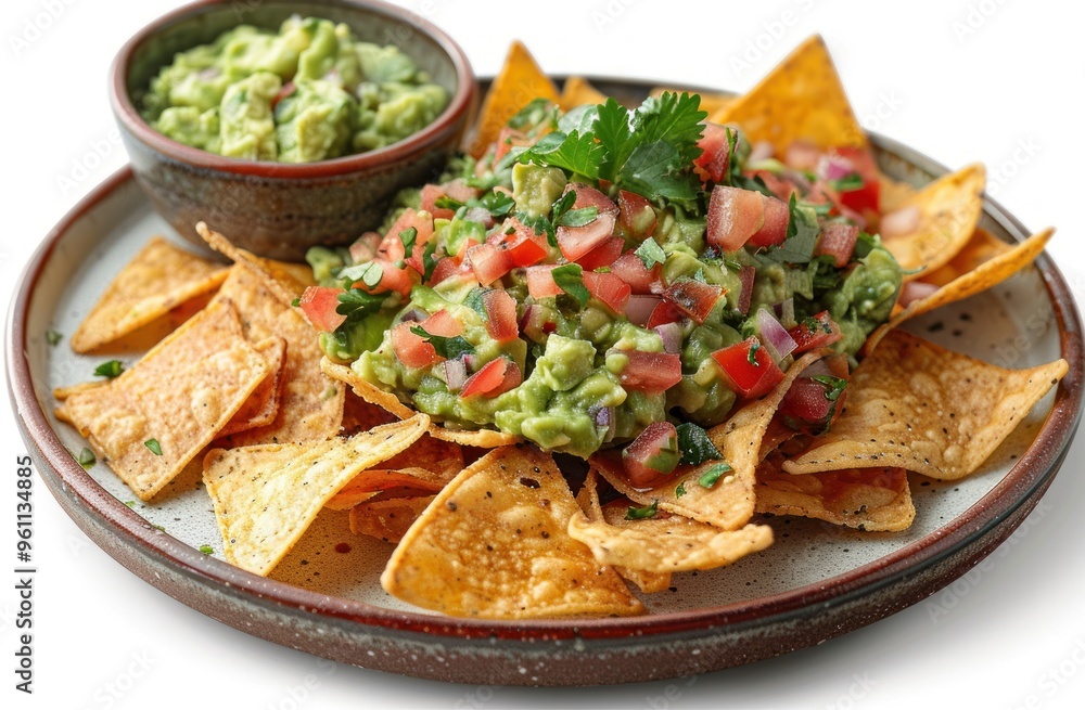 Delicious Guacamole with Tortilla Chips Delicious Guacamole with Tortilla Chips