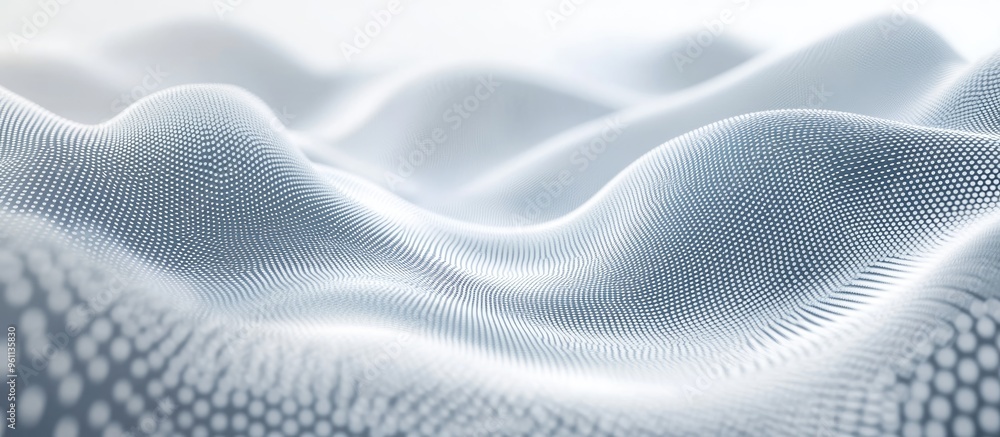 White and gray wave light texture background representing abstract digital concepts in the realm of big data 3D rendering of modern technology portrayal White and gray wave light texture background representing abstract digital concepts in the realm of big data 3D rendering of modern technology portrayal