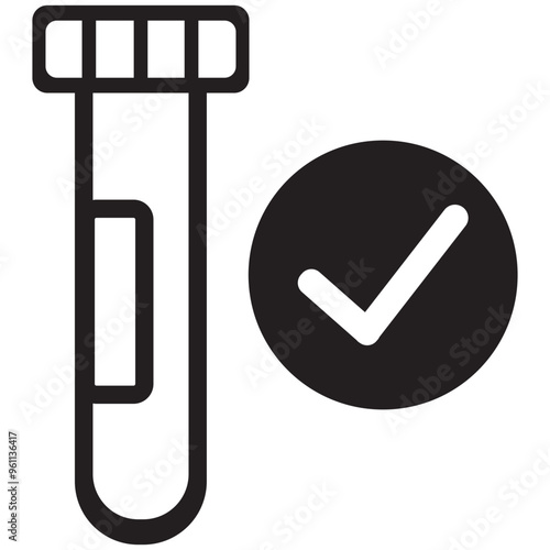 Coronavirus, tested, positive, test icon