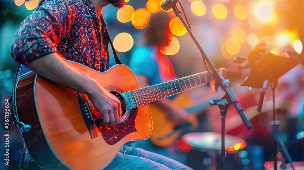 Obraz premium musicians at an art festival