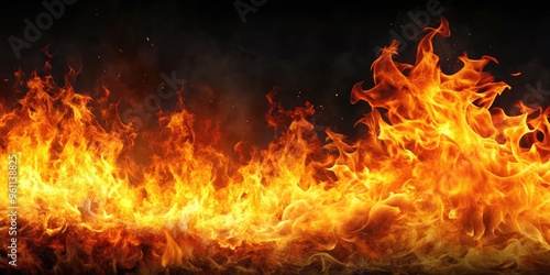 Background image of fiery flames erupting in a blaze, fire, flames, blazing, heat, inferno, burning, hot, ignition