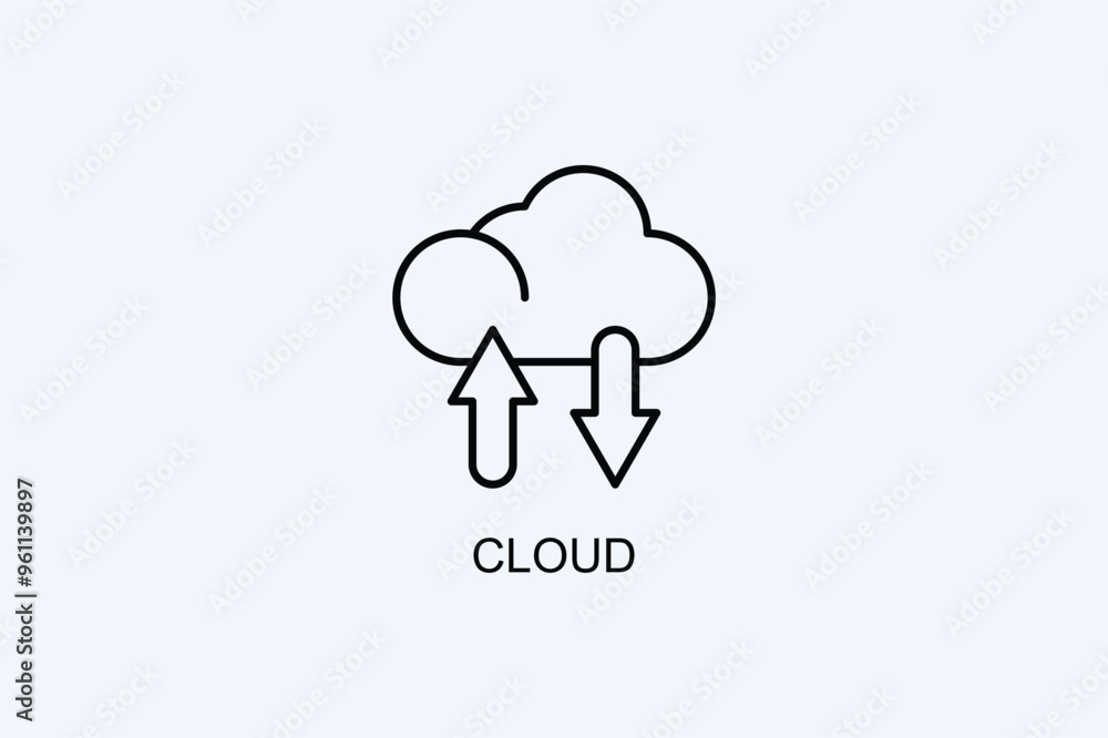 Cloud Vector Icon Or Logo Illustration Cloud Vector Icon Or Logo Illustration