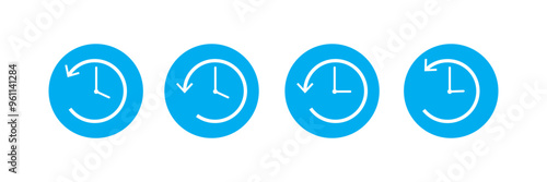 History icon. History line. Vector timer. Countdown time. Clock sign. Time icon. Clock icon. Return icon. Return time. Past time. Management. Task Manager. Support. Watch sign. Stopwatch. Deadline