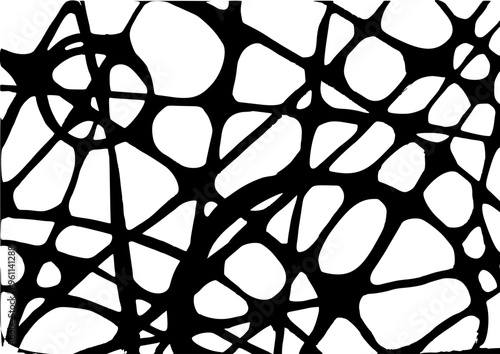 image of neurographic lines. vector graphics