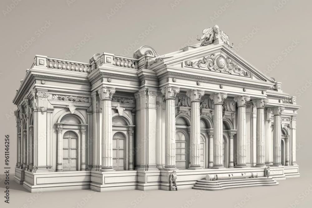 Obraz premium Classical exterior building