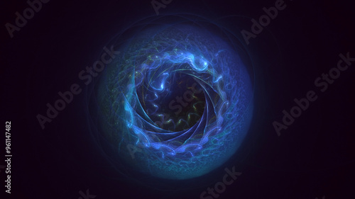 3D manual rendering abstract round hole light background. Its not AI Generatd illustration.