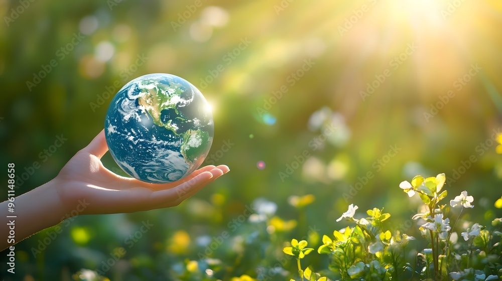 Hand Offering Earth as a Gift: A hand gently offering the Earth forward, as if presenting it as a precious gift, with a soft-focus background.
Hand Offering Earth as a Gift: A hand gently offering the Earth forward, as if presenting it as a precious gift, with a soft-focus background.