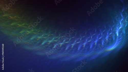 3D manual rendering abstract multicolor supernova fractal light background. Its not AI Generatd illustration.