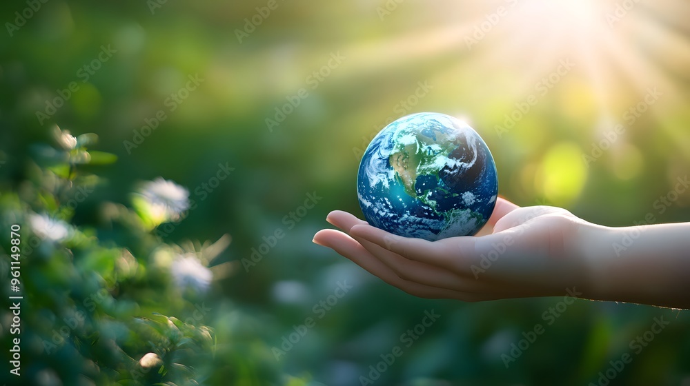 Hand Offering Earth as a Gift: A hand gently offering the Earth forward, as if presenting it as a precious gift, with a soft-focus background.
Hand Offering Earth as a Gift: A hand gently offering the Earth forward, as if presenting it as a precious gift, with a soft-focus background.
