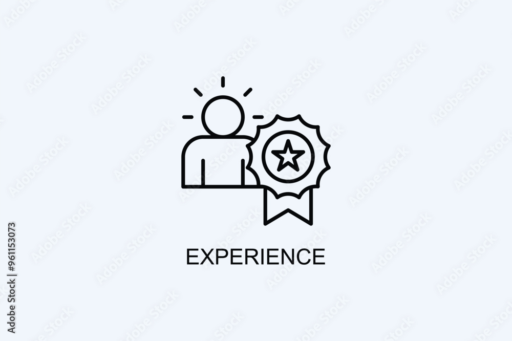 Experience Vector Icon Or Logo Illustration Experience Vector Icon Or Logo Illustration