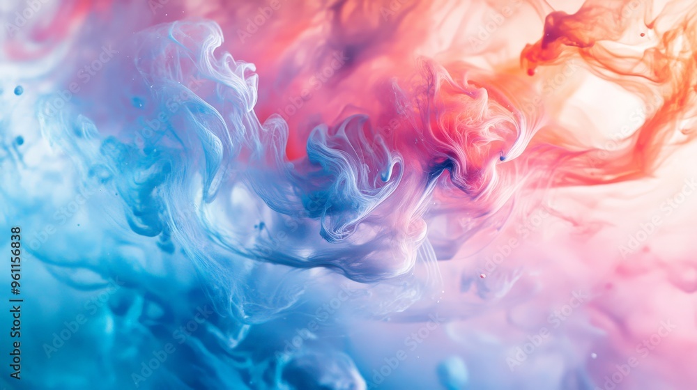 Colorful abstract background with swirls of pink and blue. Perfect for art, design, and creative projects. Colorful abstract background with swirls of pink and blue. Perfect for art, design, and creative projects.