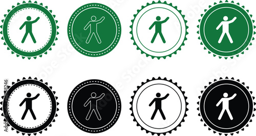 Ecology icon set. Ecology Stamps. Environment, sustainability, nature, recycle, renewable energy; electric bike, eco-friendly, forest, wind power, green symbol. Solid icons vector collection.