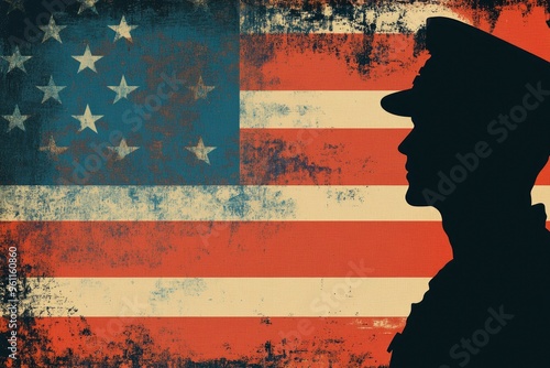 Wallpaper Mural Happy National Hire A Veteran Day Background Vector Illustration, copy-space with generative ai Torontodigital.ca