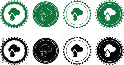 Ecology icon set. Ecology Stamps. Environment, sustainability, nature, recycle, renewable energy; electric bike, eco-friendly, forest, wind power, green symbol. Solid icons vector collection.