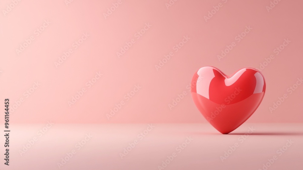 Vibrant 3D Heart Symbol for Mental Health and Well-being | Emotional Rendering in Colorful Hues | Isolated on Solid Background Vibrant 3D Heart Symbol for Mental Health and Well-being | Emotional Rendering in Colorful Hues | Isolated on Solid Background