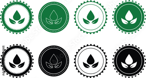Ecology icon set. Ecology Stamps. Environment, sustainability, nature, recycle, renewable energy; electric bike, eco-friendly, forest, wind power, green symbol. Solid icons vector collection.