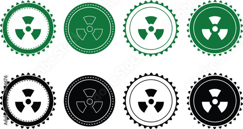 Ecology icon set. Ecology Stamps. Environment, sustainability, nature, recycle, renewable energy; electric bike, eco-friendly, forest, wind power, green symbol. Solid icons vector collection.
