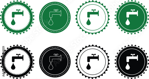 Ecology icon set. Ecology Stamps. Environment, sustainability, nature, recycle, renewable energy; electric bike, eco-friendly, forest, wind power, green symbol. Solid icons vector collection.
