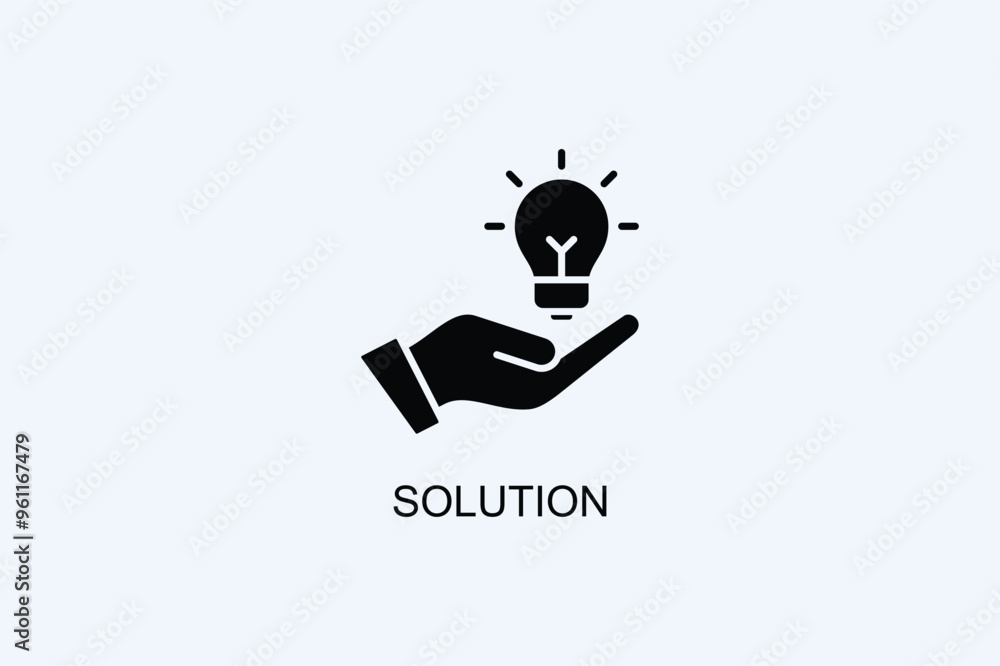 Solution Vector Icon Or Logo Illustration Solution Vector Icon Or Logo Illustration
