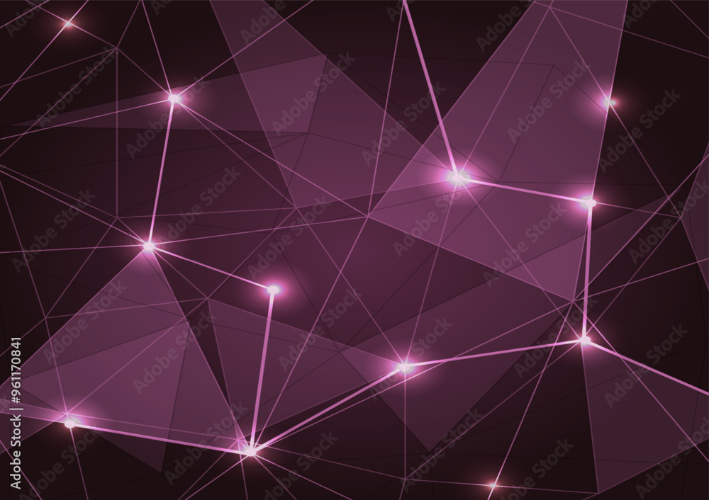 Abstract pink low poly triangle background Abstract pink low poly triangle background