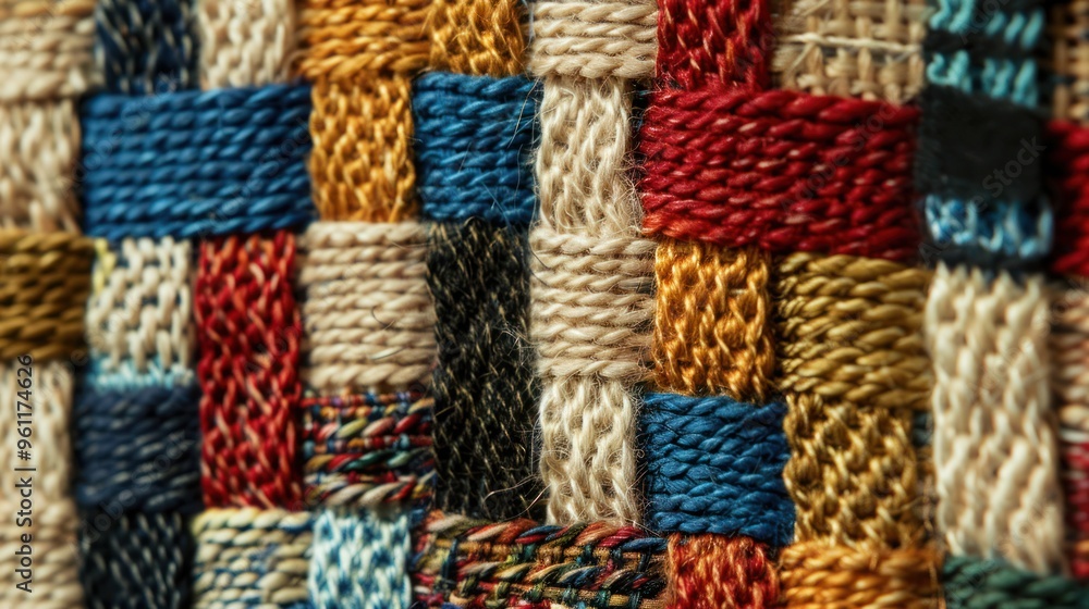 Colorful Woven Textile Pattern Colorful Woven Textile Pattern