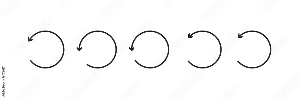Refresh icon set. Reload icon vector. Update icon. Refresh icon set. Reload icon vector. Update icon.
