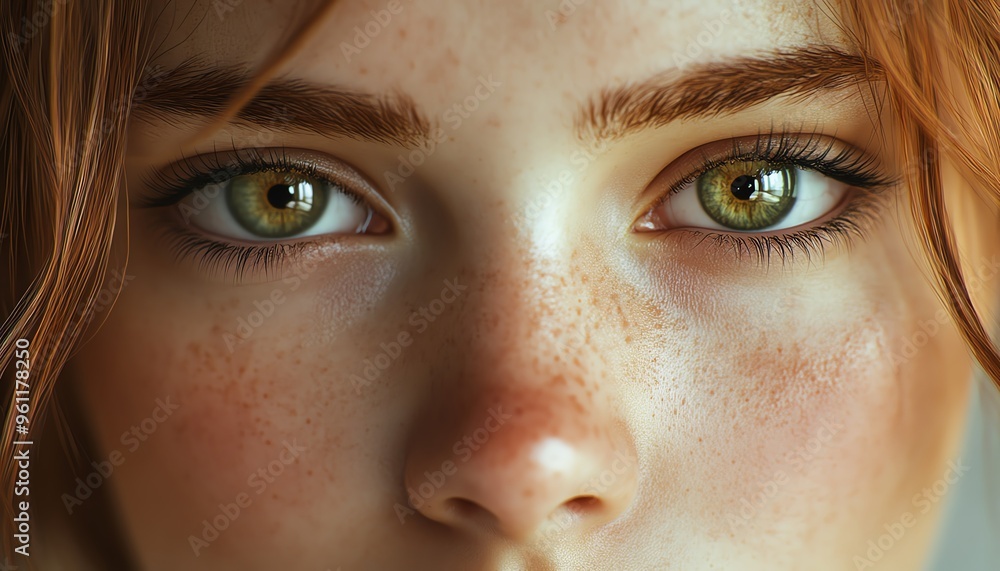 closeup of a girl with a big forehead, highquality, realistic depiction closeup of a girl with a big forehead, highquality, realistic depiction