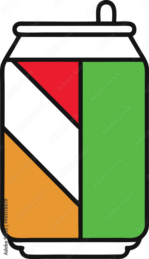 Elegant Soda Can Icon Vector Illustration with Thin Line and Flat Style
Elegant Soda Can Icon Vector Illustration with Thin Line and Flat Style